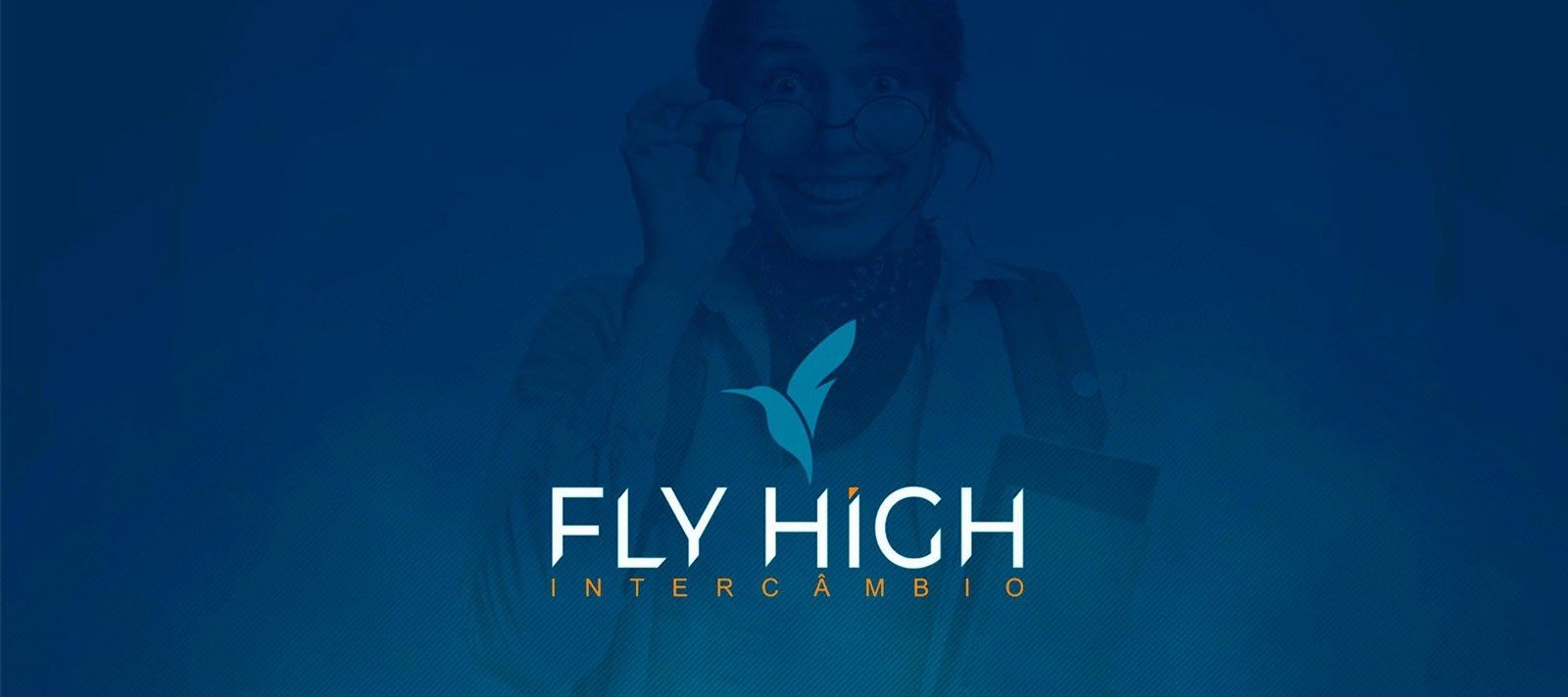 Identidade visual Fly High Intercâmbio - Fruto9 Digital