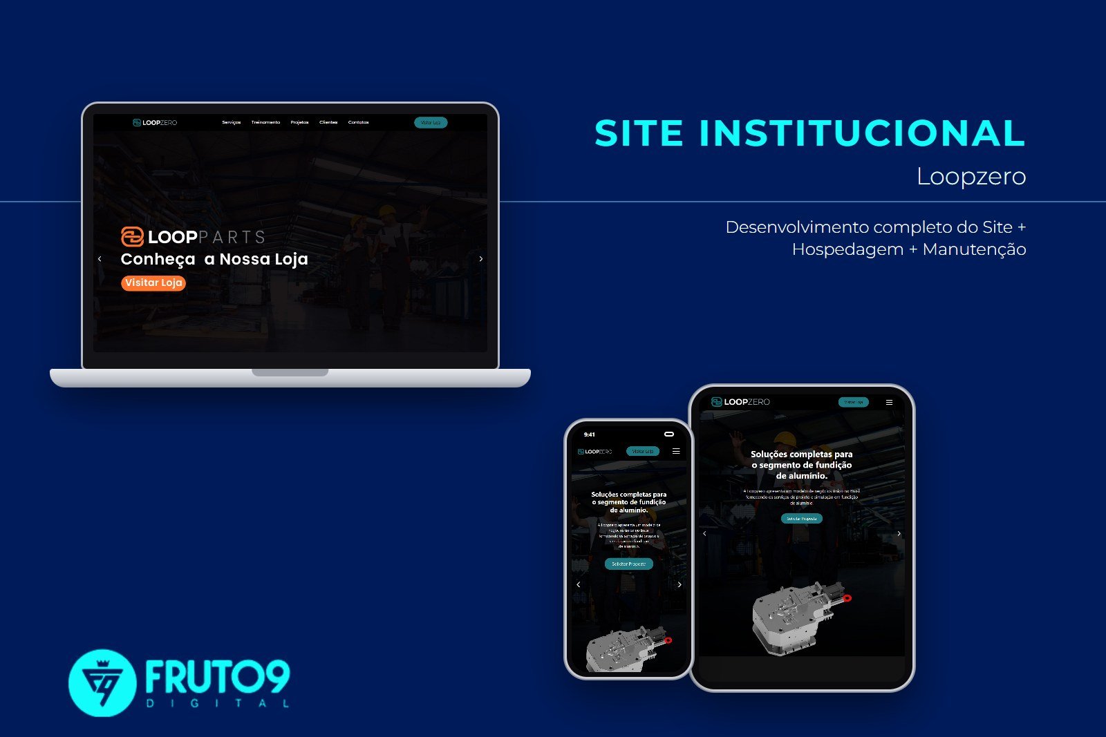 Site Institucional Loopzero - Fruto9 Digital